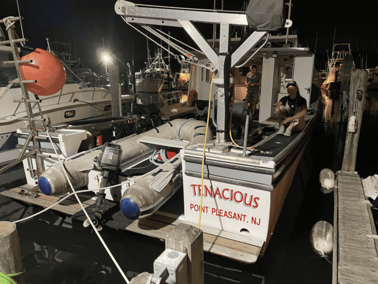 D.V. Tenacious: 85 Miles Offshore